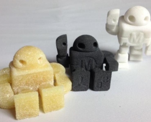 Edible powders sintered using Snowwhite in 2014